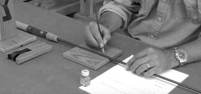 Writing on Rods