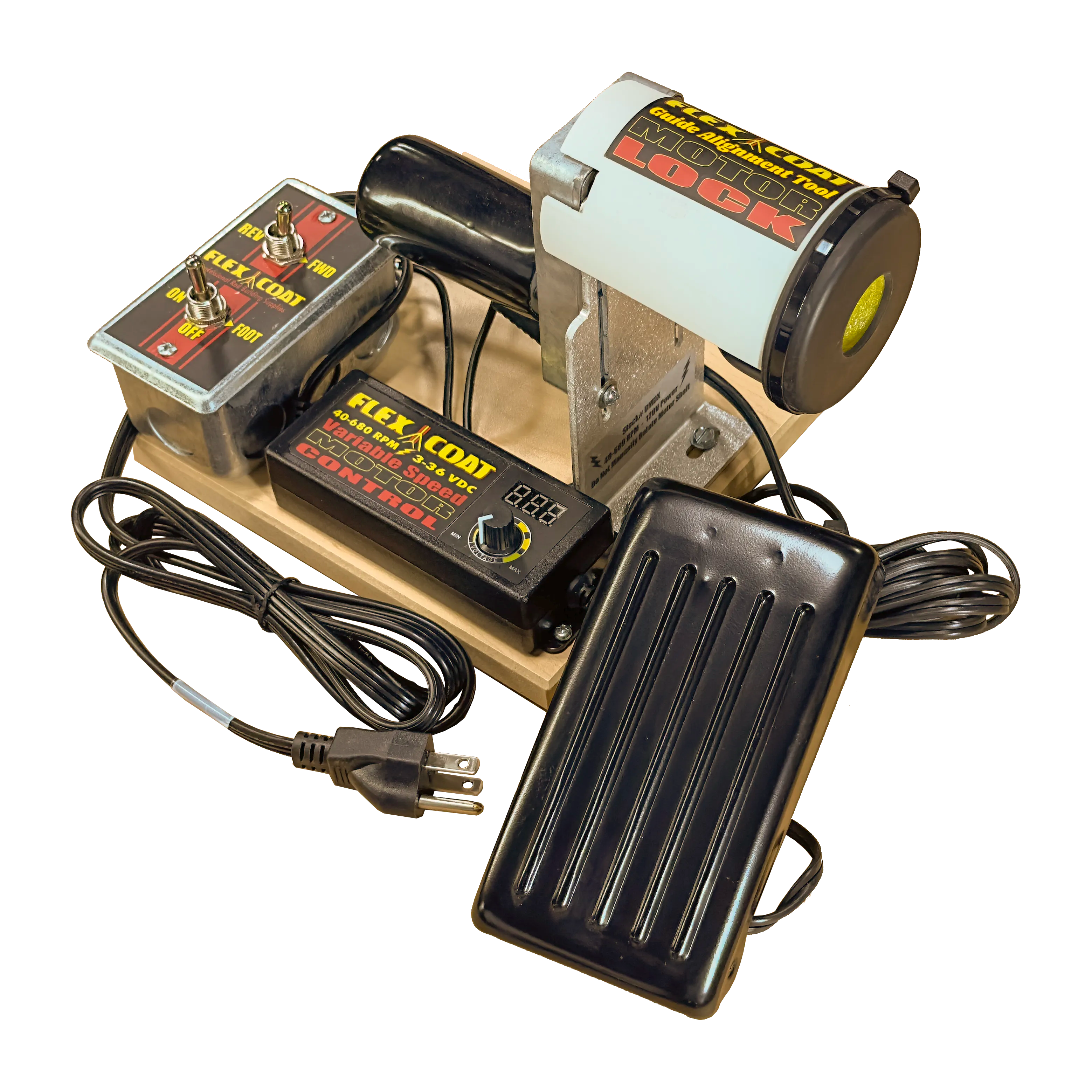 Dual Control Wrapping / Finishing Variable Speed 36 Volt DC Motor